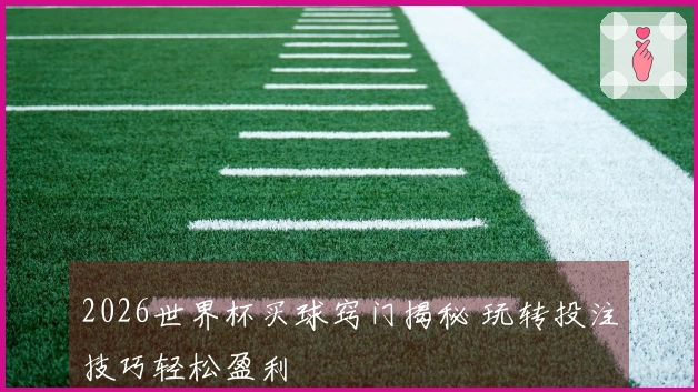 2026世界杯买球窍门揭秘 玩转投注技巧轻松盈利