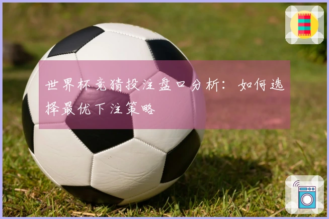 世界杯竞猜投注盘口分析：如何选择最优下注策略
